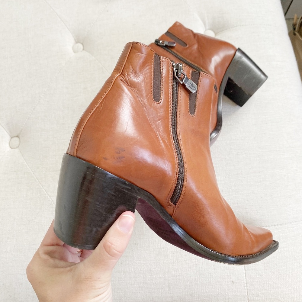 Donald J Pliner Tanith Leather Boots 7.5 - Picture 5 of 6